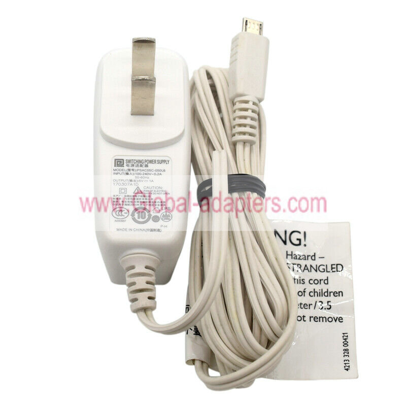 New Phihong PSAC05C-050L6 5V 1A USB Power Supply Charger For Philips Avent Baby Monitor